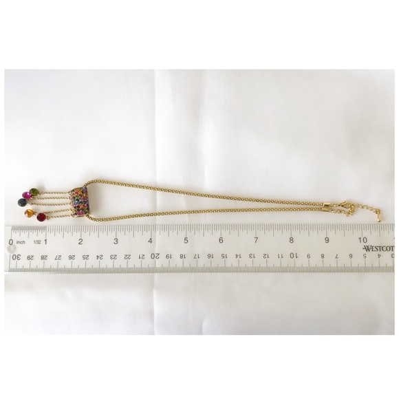 Multicolor ♥️ Rhinestone Necklace - Picture 4 of 8